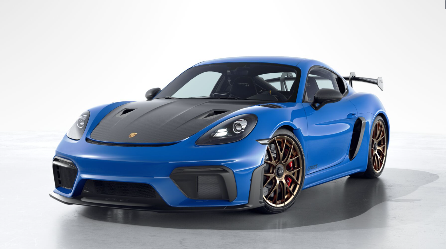 718 cayman gt4 rs bleu requin option