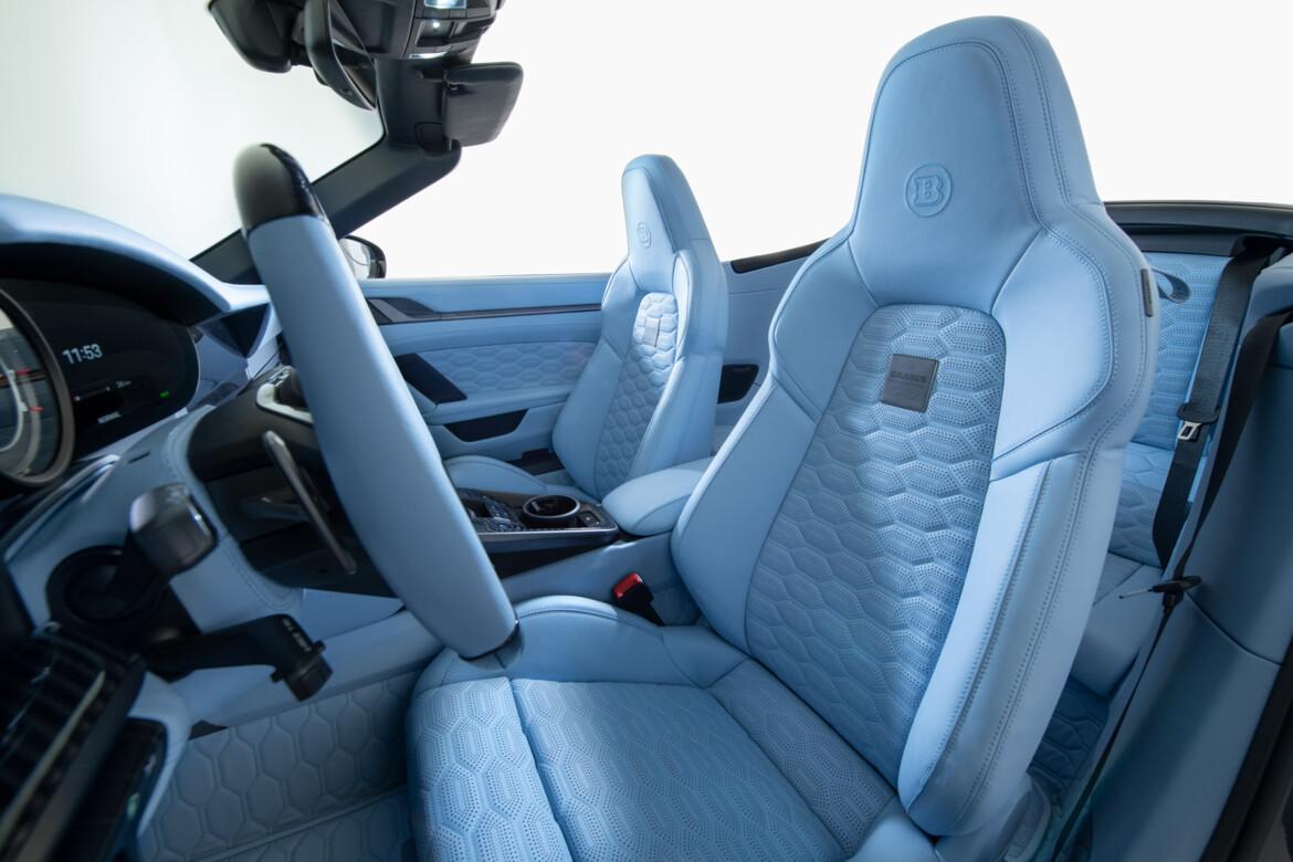 Brabus deep blue interieur