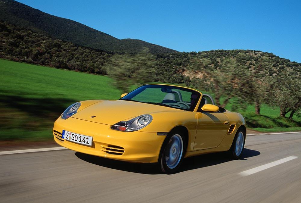 Porsche boxster 986 s jaune