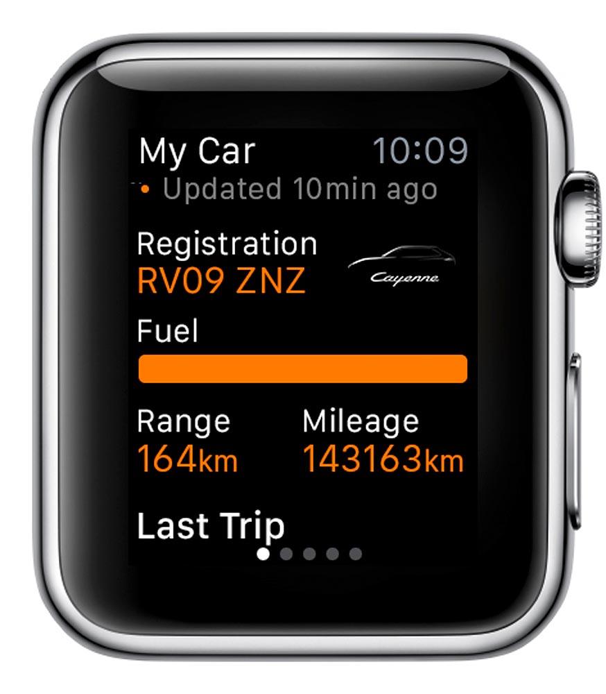 Porsche Car Connect Apple Watch