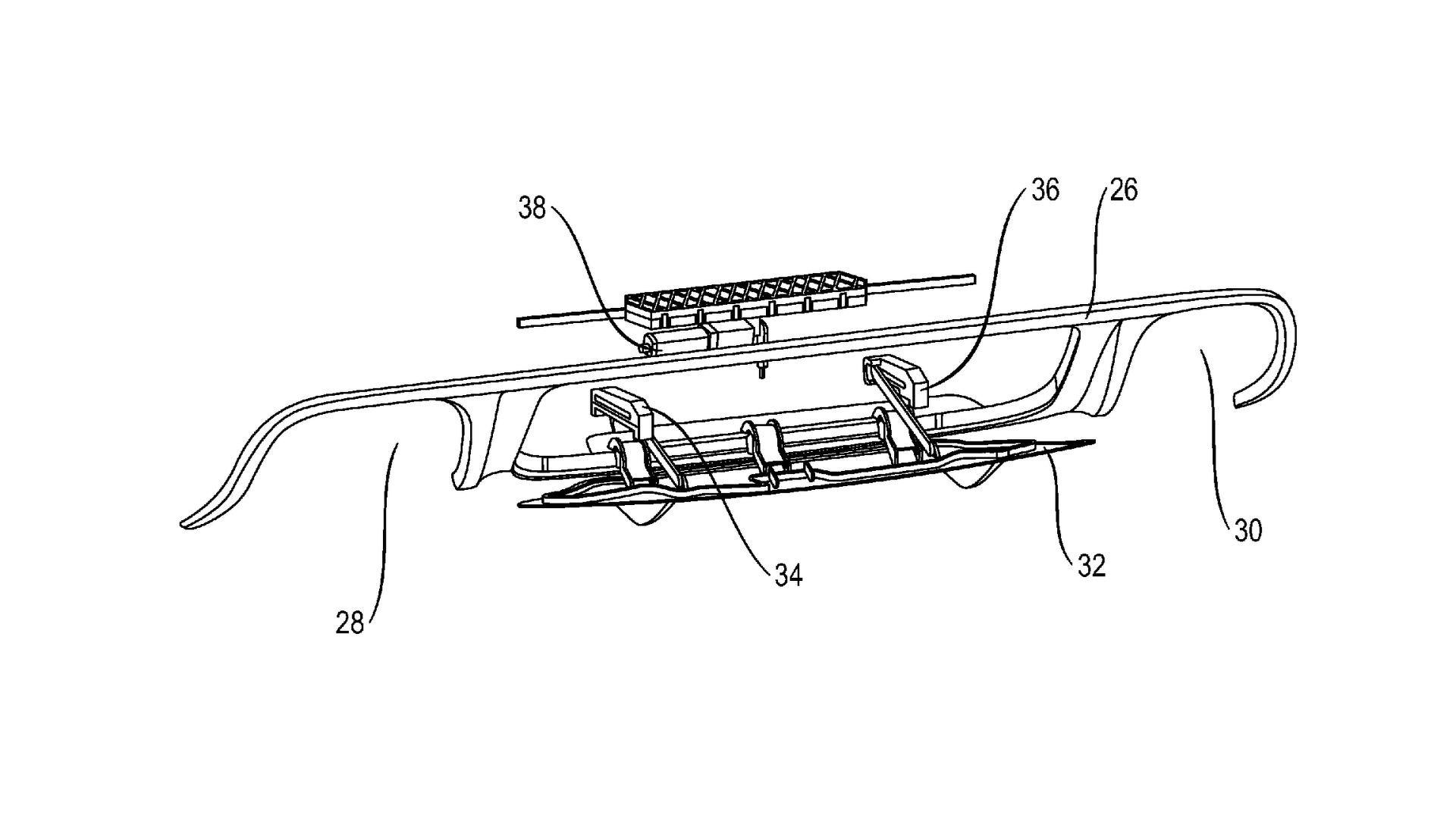 Porsche active diffuser patent