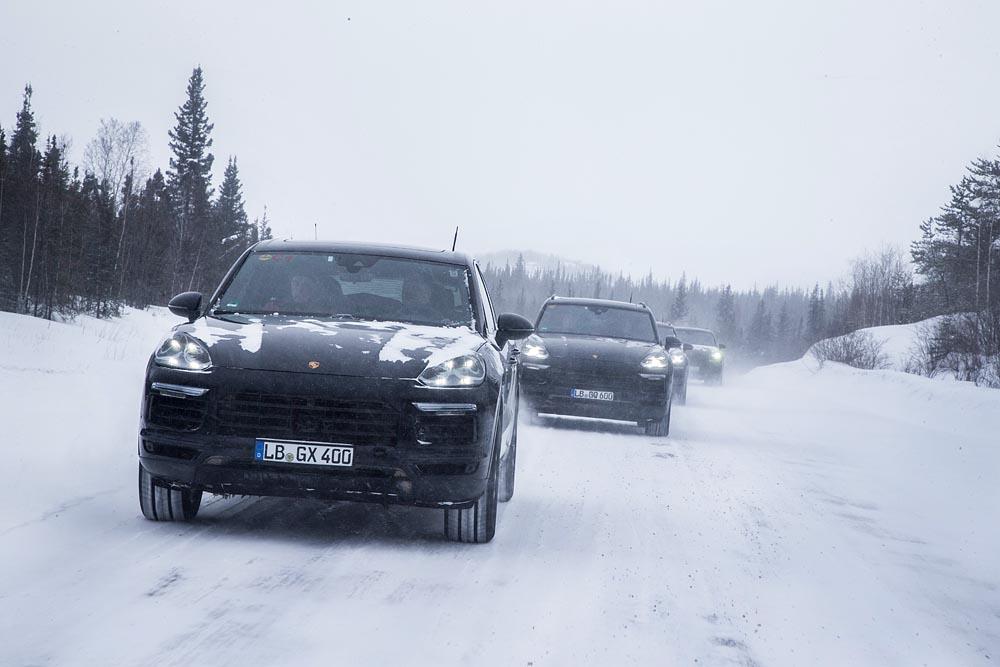 Porsche cayenne 3 test hiver