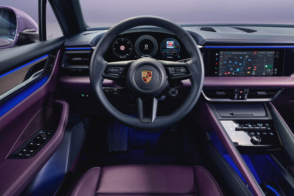 Interieur porsche macan electrique 4