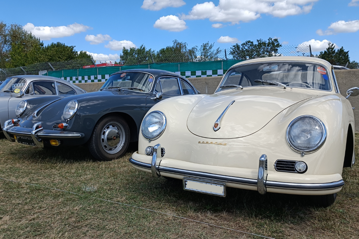 Porsche 356 gris ardoise ivoire mans classic flat 6 magazine