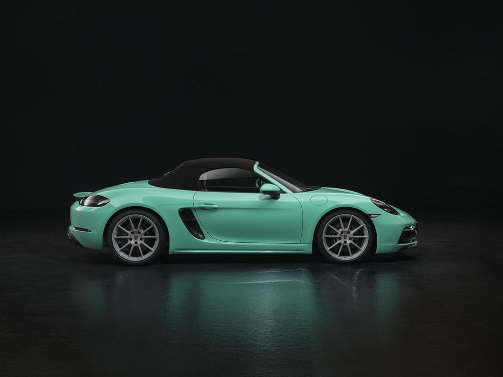 Porsche 718 boxster vert menthe