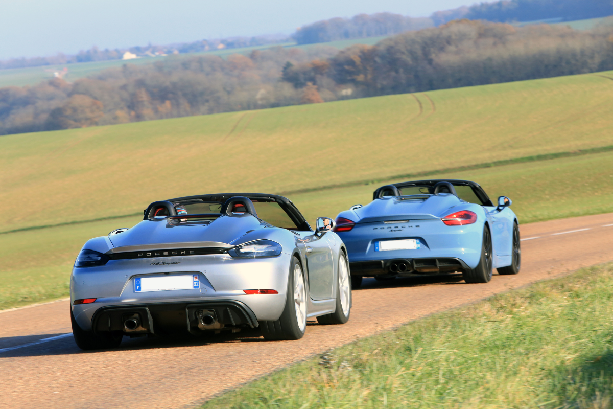 Porsche 718 spyder et 981 spyder png