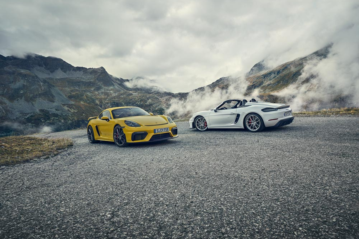 Porsche 718 spyder et cayman gt4