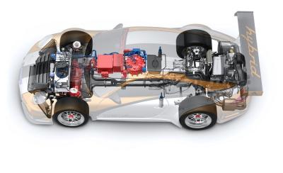 Porsche 911 gt3 r hybrid cutaway