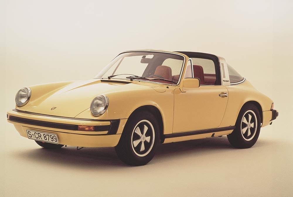 Porsche 911 type g 2 7 targa jaune