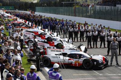 Porsche 919 hybrid start grid spa