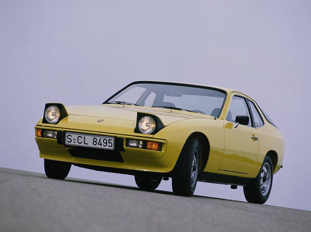 Porsche 924 jaune face