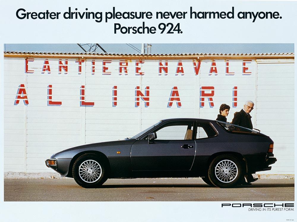 Porsche 924 profil pub