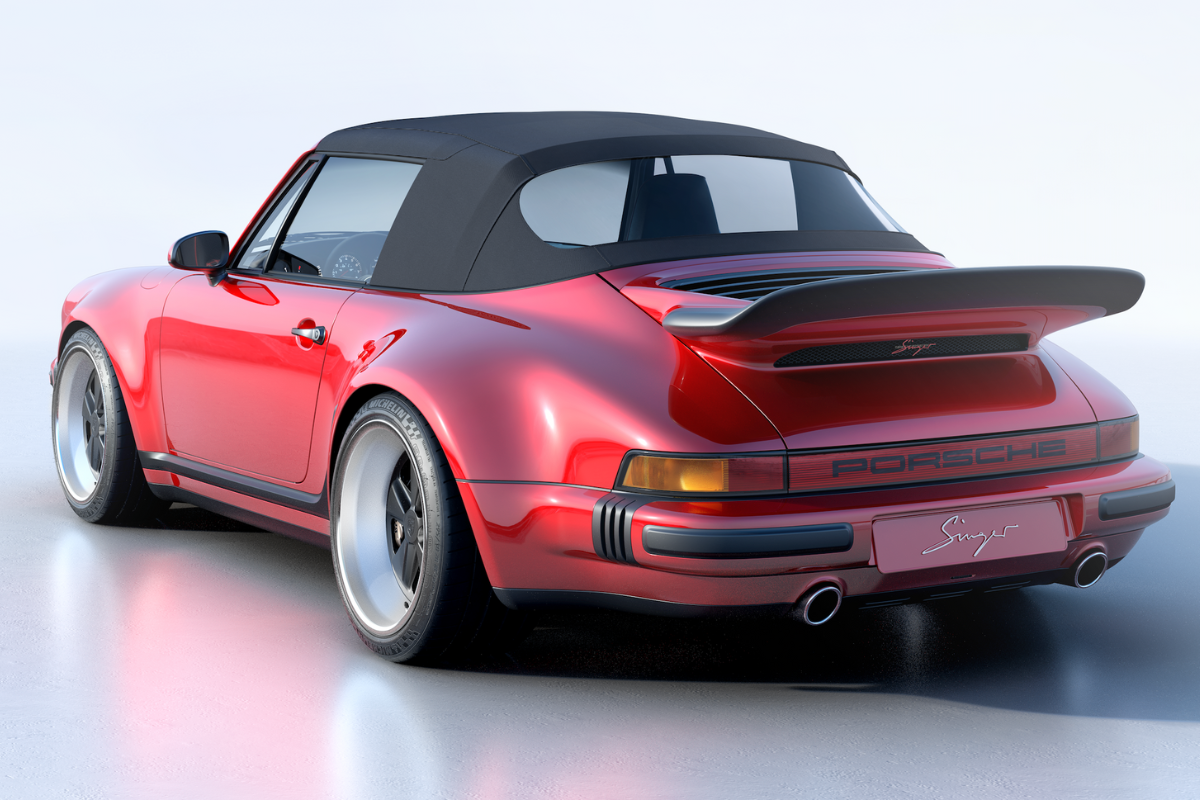 Porsche 964 cabriolet flat 6 mag singer png