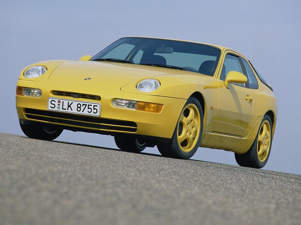 Porsche 968 cs jaune avant