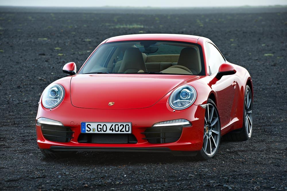 Porsche 991 carrera rouge face