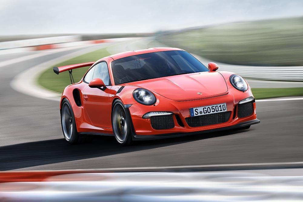 Porsche 991 gt3 rs orange circuit