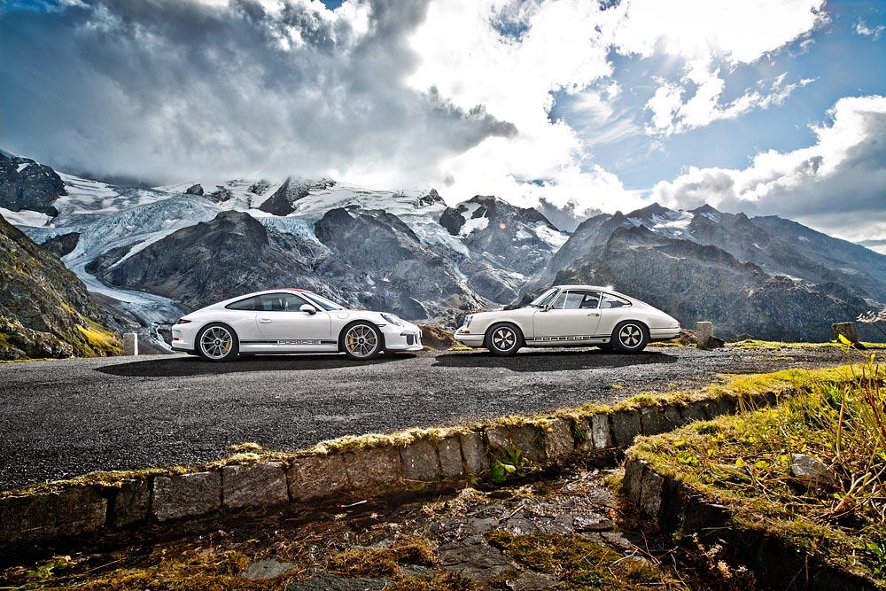 Porsche 991 r et 911 r profil