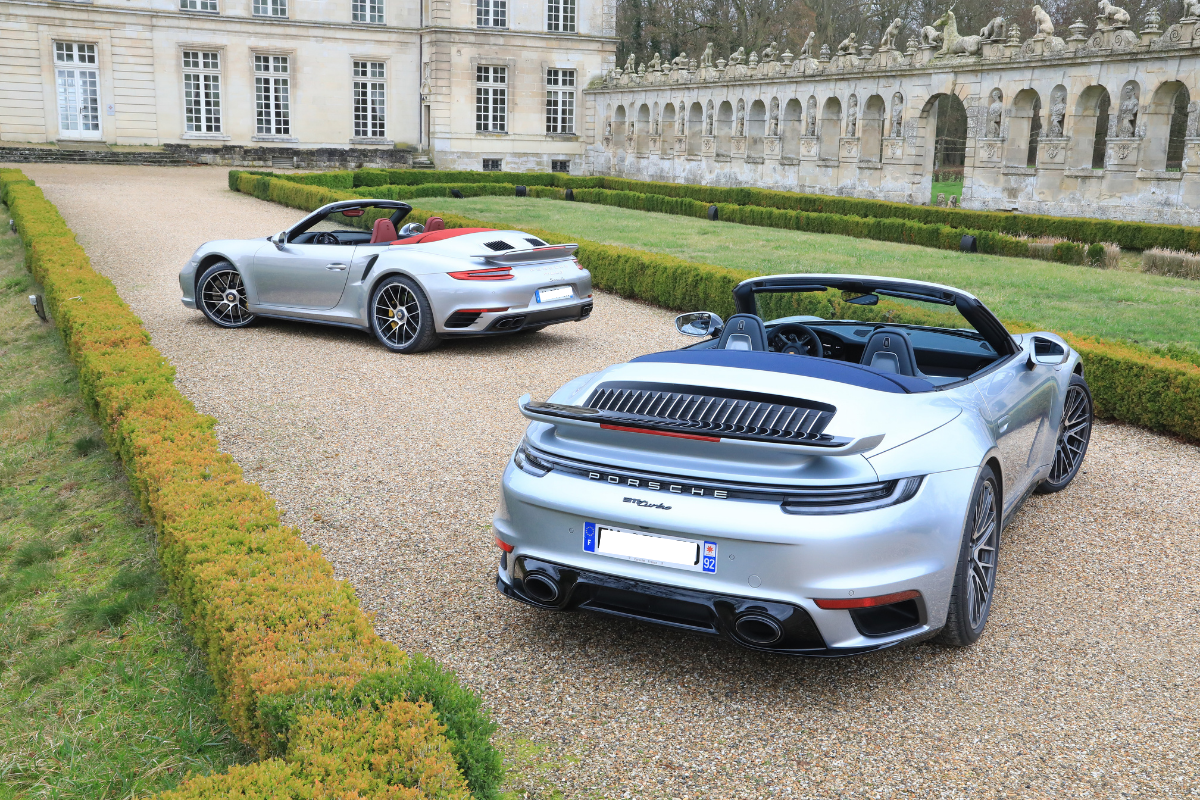 Porsche 991 turbo s cab phase 2 vs 992 turbo cab png