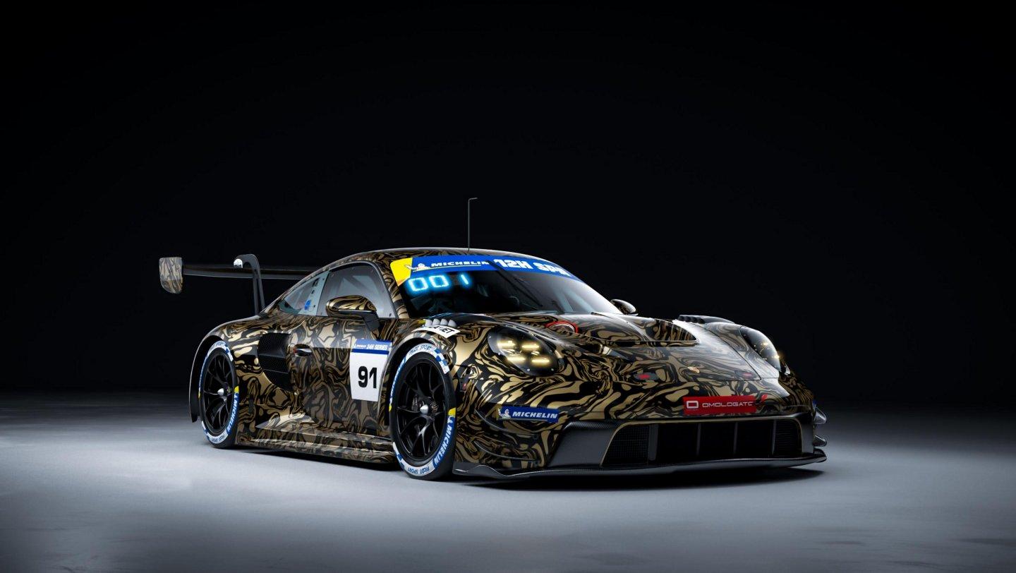 Porsche 992 gt3 r spa francorchamps