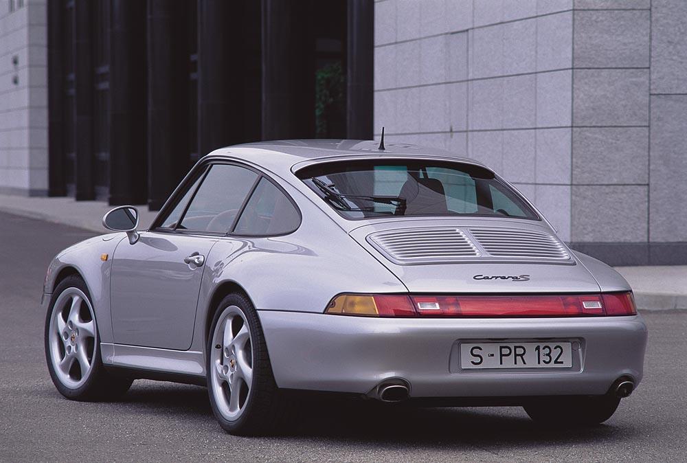 Porsche 993 carrera s gris arriere