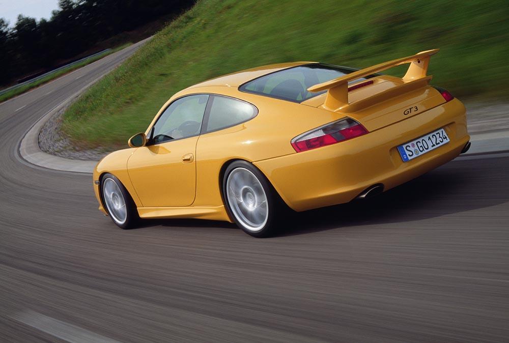 Porsche 996 gt3 jaune