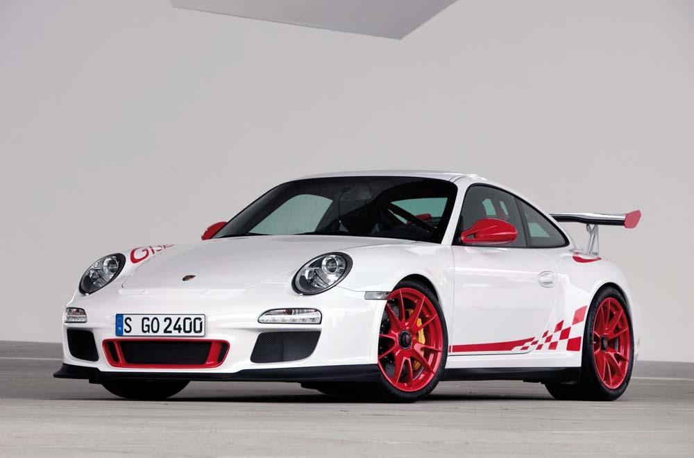 Porsche 997 gt3 rs phase ii blanc rouge