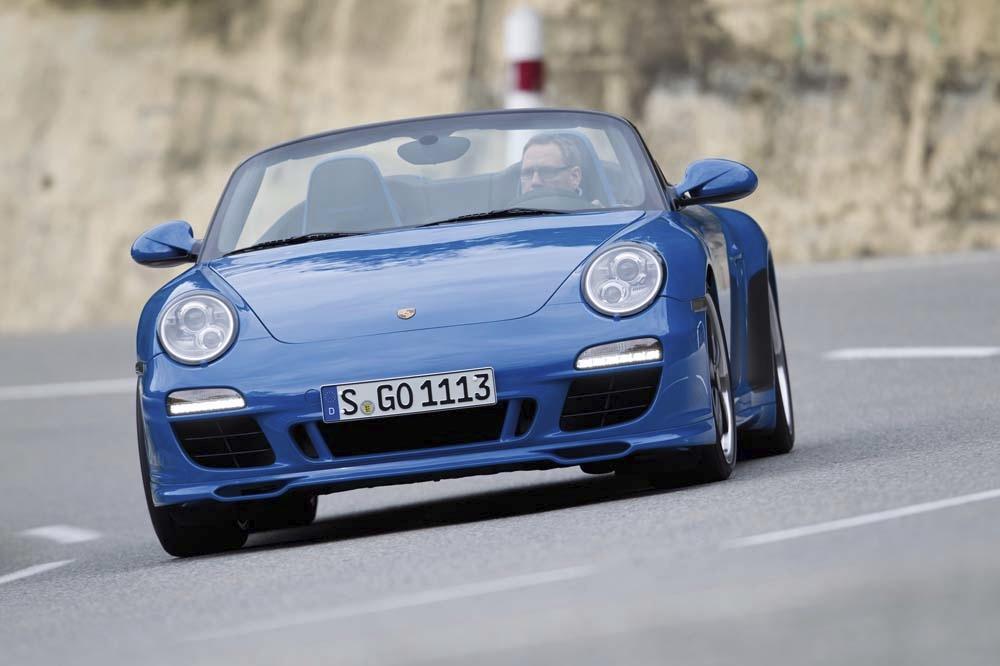 Porsche 997 speedster bleu profond