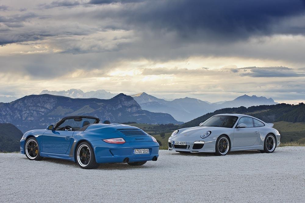 Porsche 997 speedster et sport classic