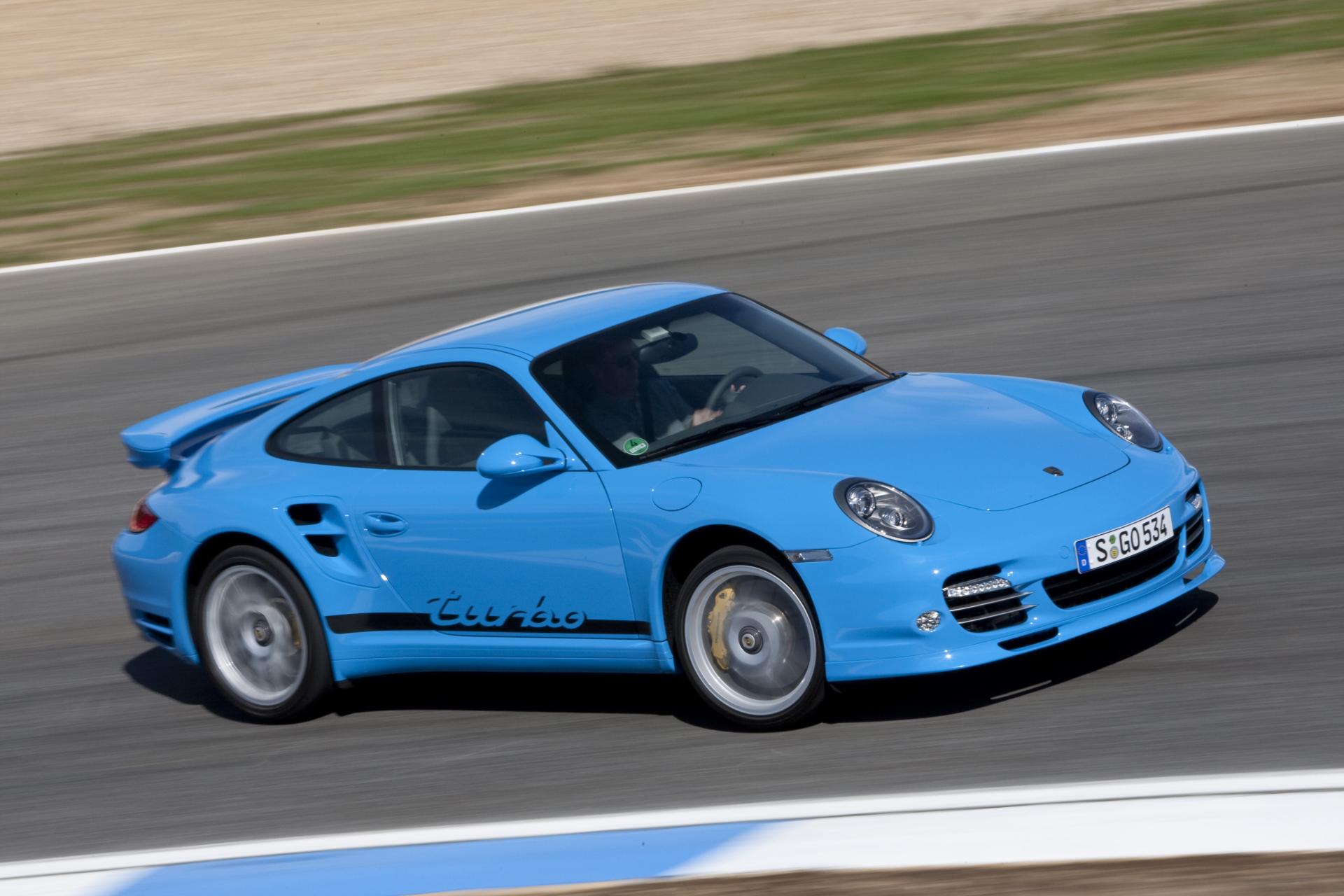 Porsche 997 turbo bleu mexico