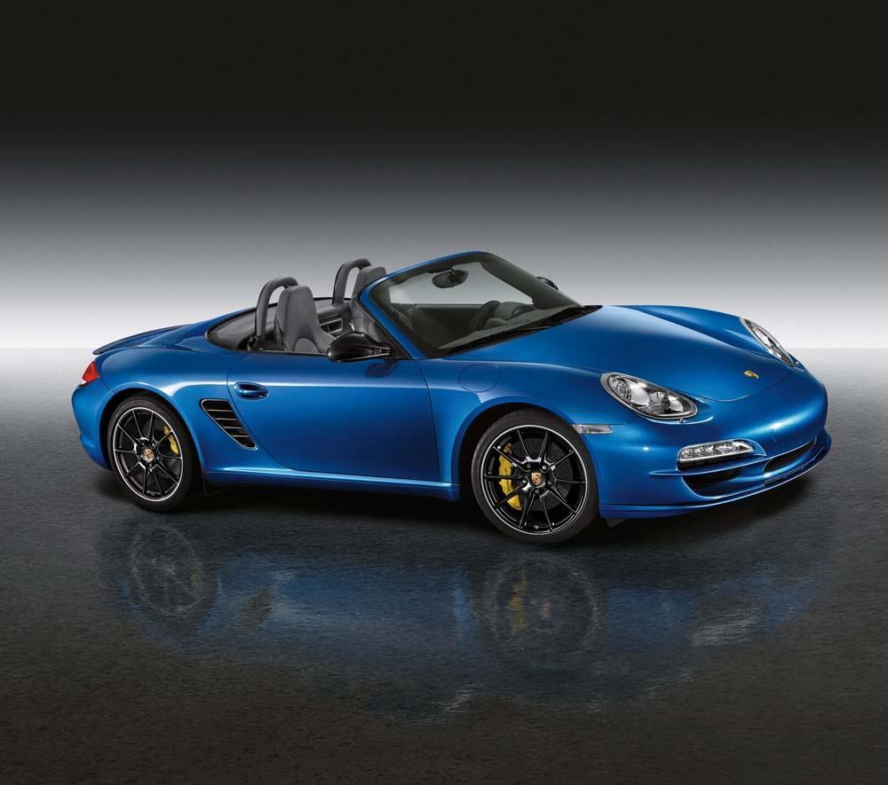 Porsche boxster s 987 bleu