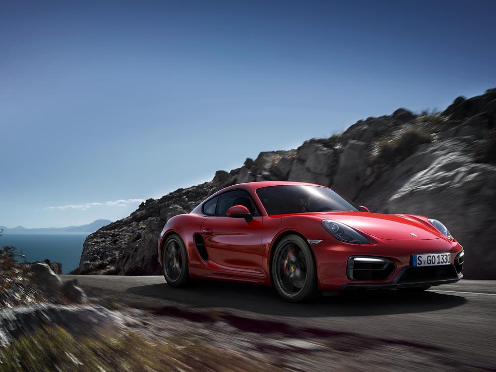 Porsche cayman 981 gts rouge avant
