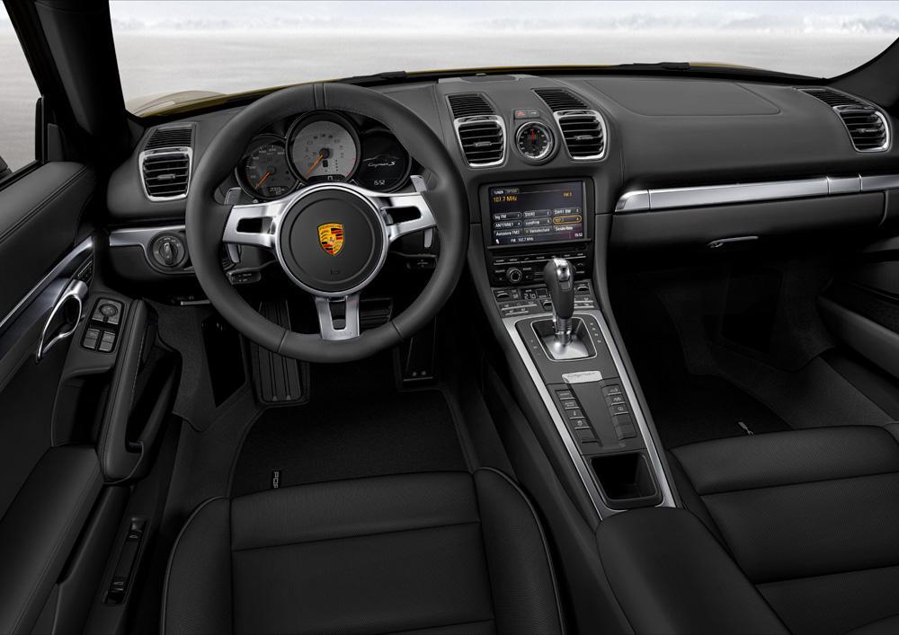 Porsche cayman 981 interieur noir