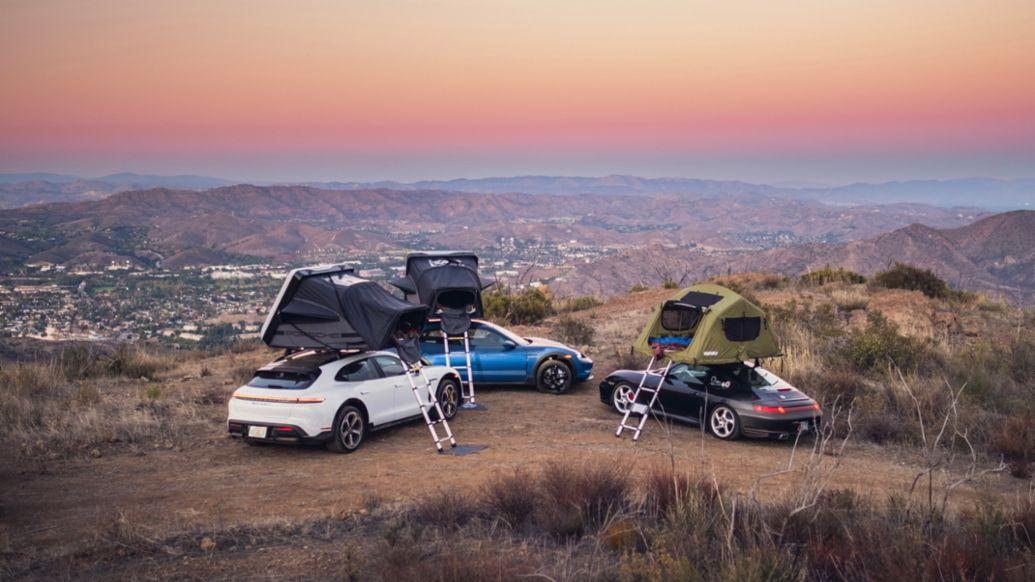 L’aventure en Porsche Taycan Cross Turismo et tente de toit