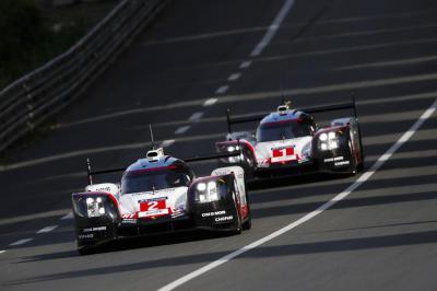 Team porsche lmp1 lemans test 2017 2